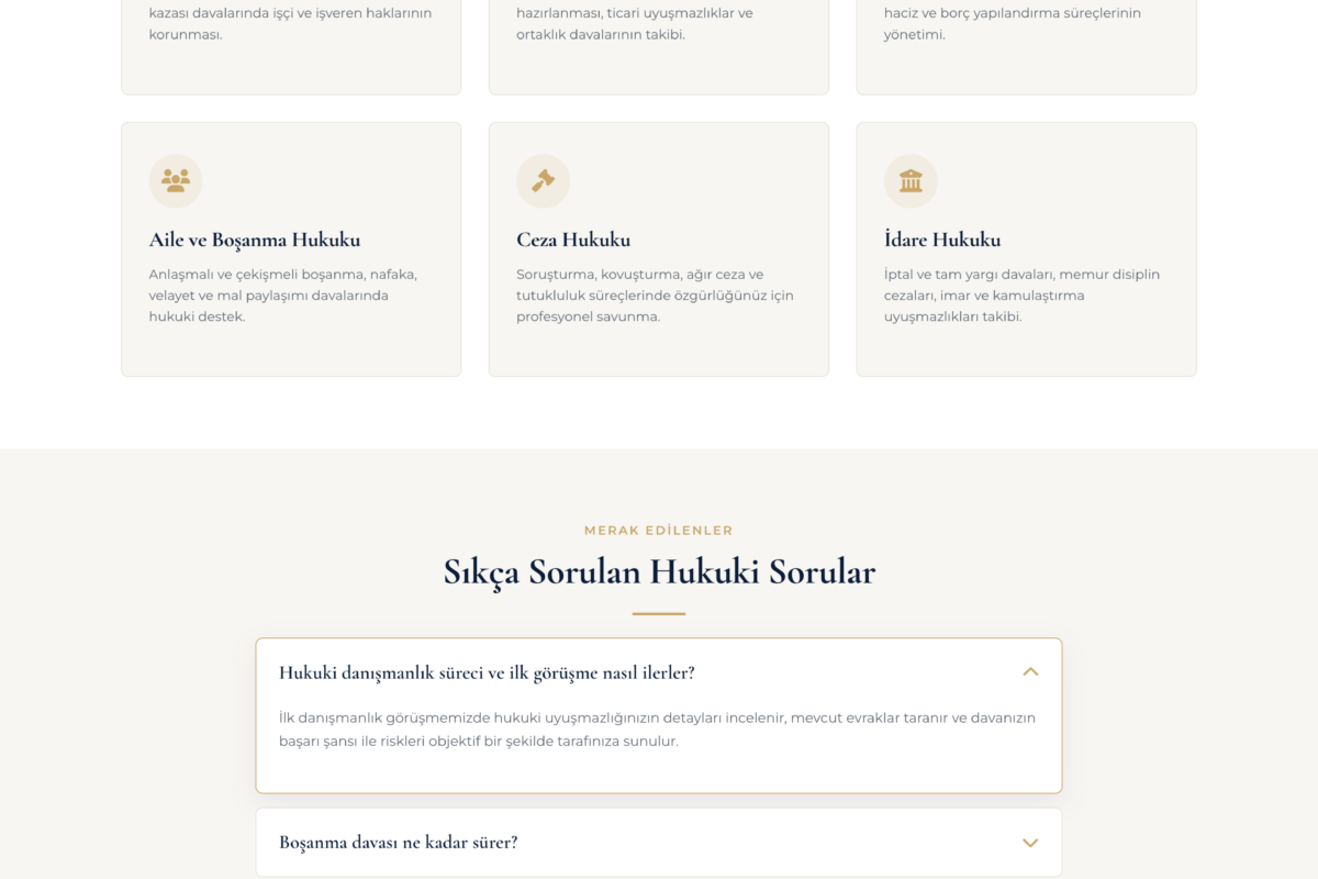 Avukat web sitesi tasarımı – Av. Abdullah Erdi Ertürk
