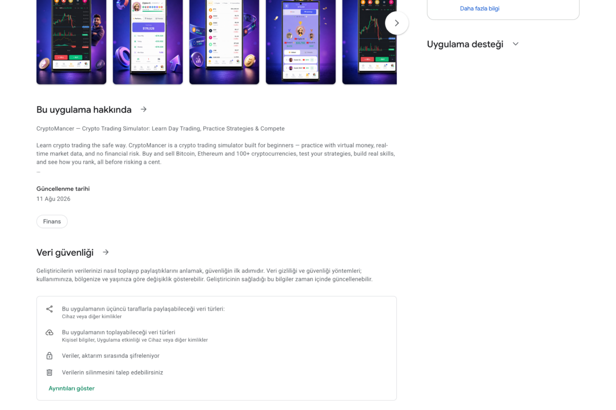 CryptoMancer mobil uygulama Google Play kapalı beta test süreci