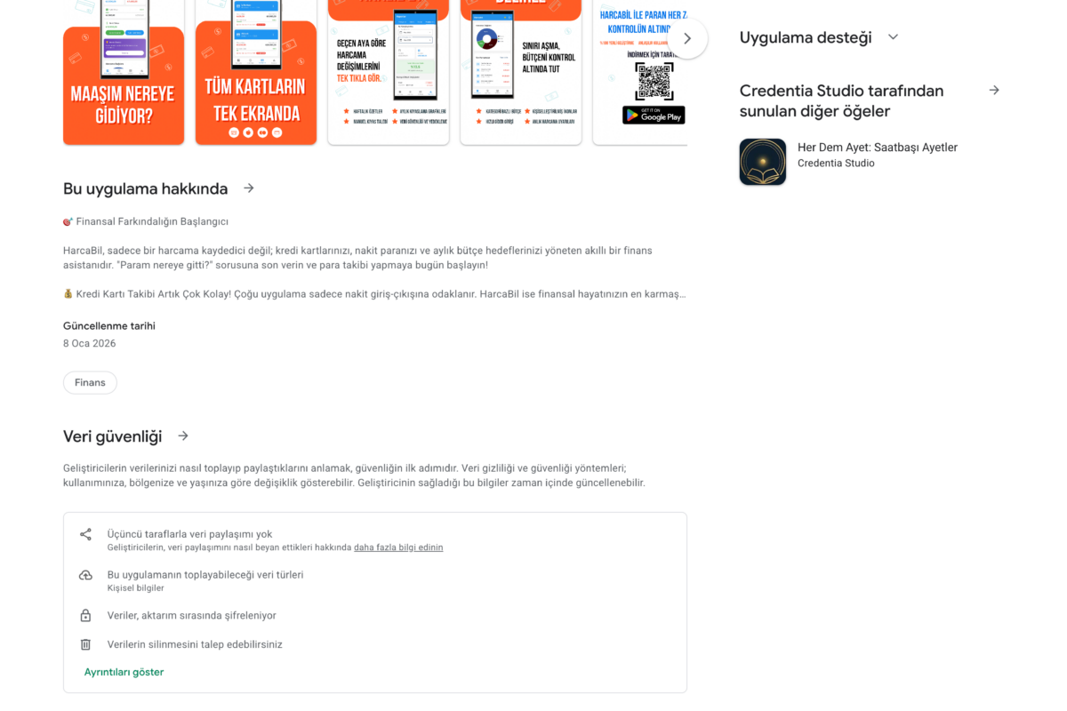 HarcaBil mobil uygulama Google Play kapalı beta test süreci